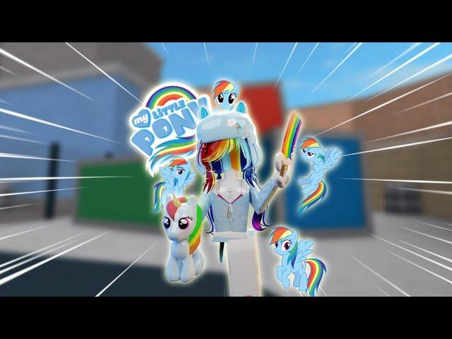 Playing MM2 as Rainbow Dash from My Little Pony