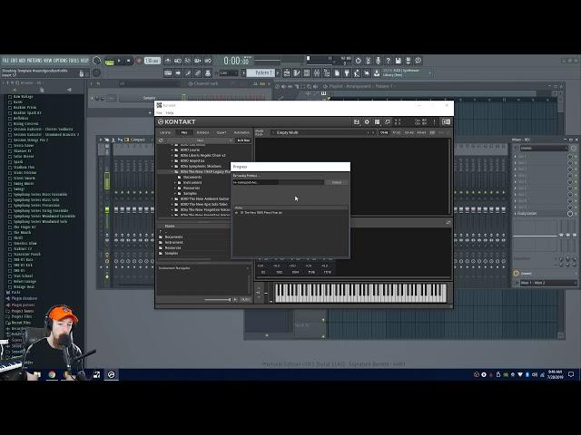 How to batch resave Libraries in kontakt