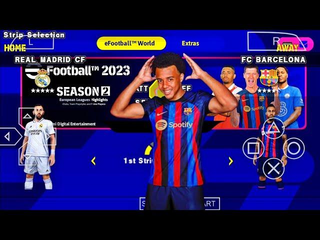 PES 2023 PPSSPP - Android Gameplay | English Version