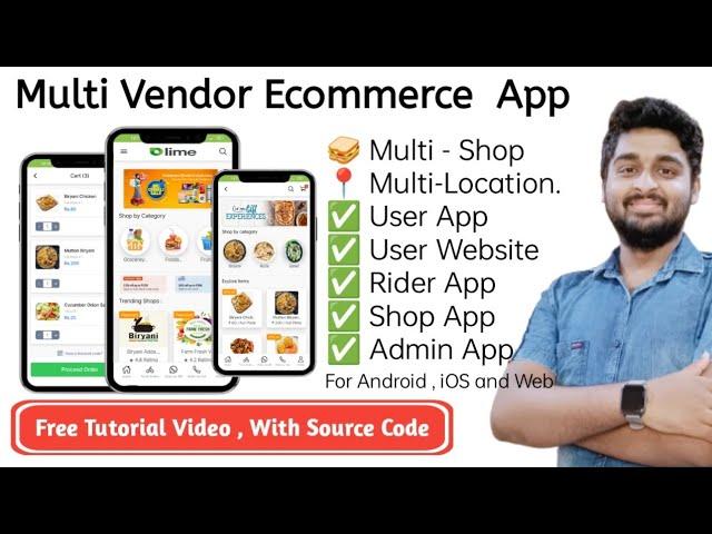 Create a Multi vendor Ecommerce app and Website | multi vendor  hyperlocal delivery app