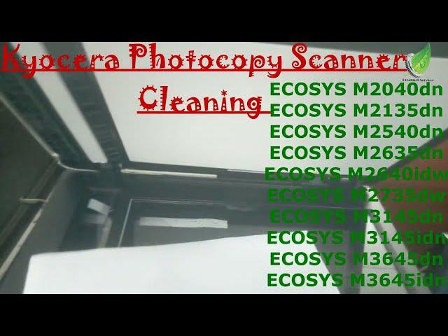 kyocera photocopy scanner cleaning