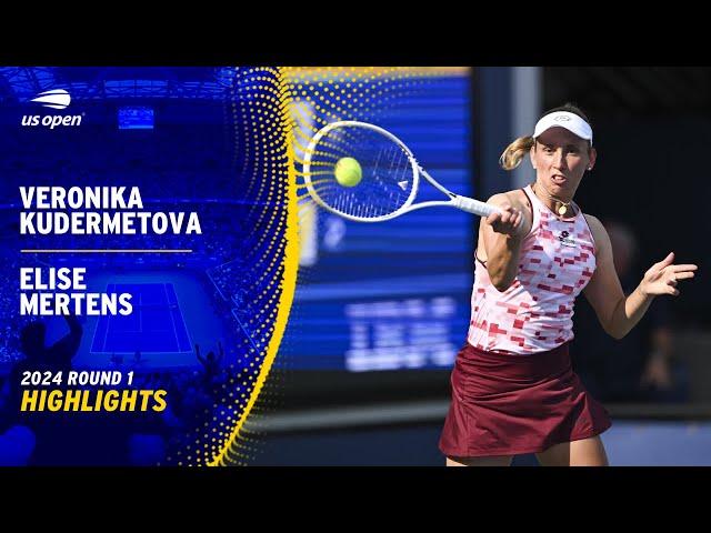 Veronika Kudermetova vs. Elise Mertens Highlights | 2024 US Open Round 1