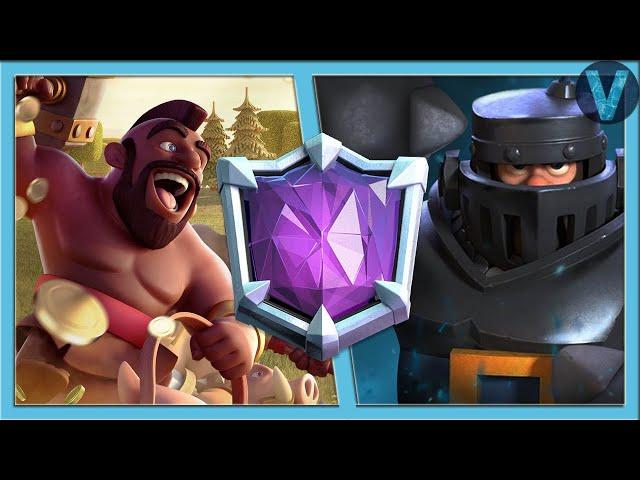 Strongest player with megaknight hog deck in the world / Clash Royale