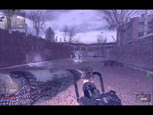 S.T.A.L.K.E.R SoC Oblivion Lost 2.2 Mod Minigun Rampage