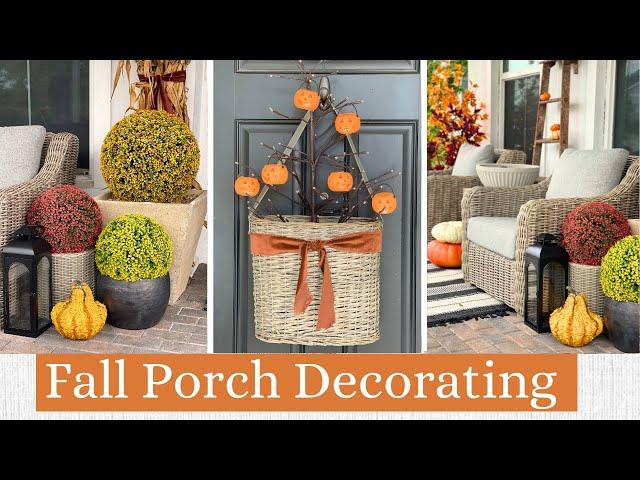 FALL 2024 DECORATE WITH ME  Fall Porch + Fall DIY Wreath