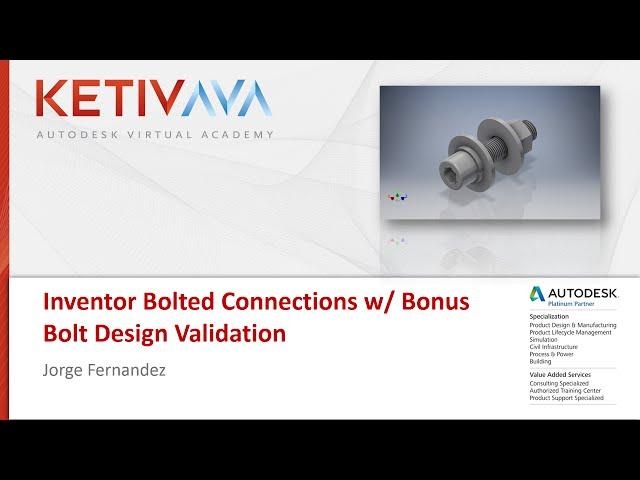 AVA: Bolted Connections in Inventor