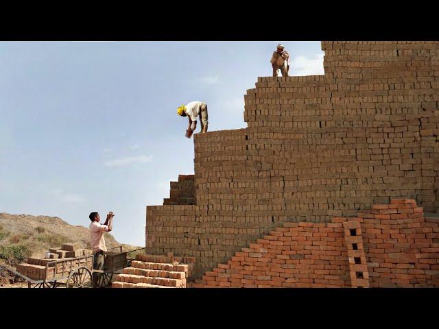 How They Produce Millions of Clay Bricks in Massive Kiln