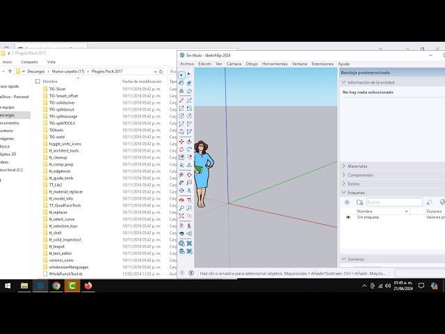 Instalar los plugin en extensión RB en Sketchup