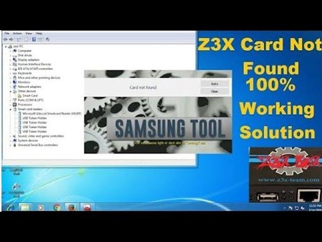 How to install Smart card Driver on Windows 7 | Z3X Box Card Not Found Fix