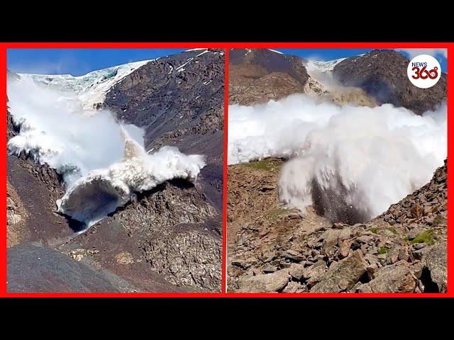 British tourist captures avalanche sweeping over group in Kyrgyzstan