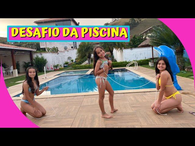 DESAFIO DA PISCINA BRINCANDO ENTRE AS MENINAS