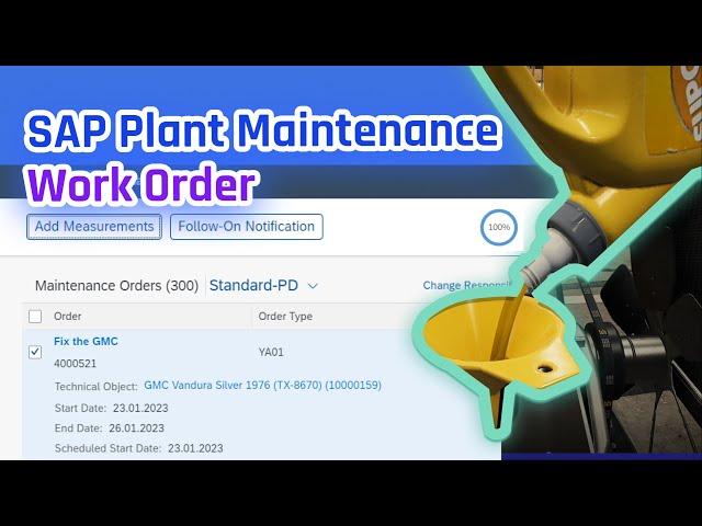 SAP PM/EAM Tutorial: Work Orders