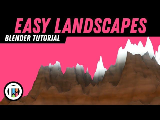 How to Create an Easy Mountain in Blender 2.8 Eevee | TutsByKai