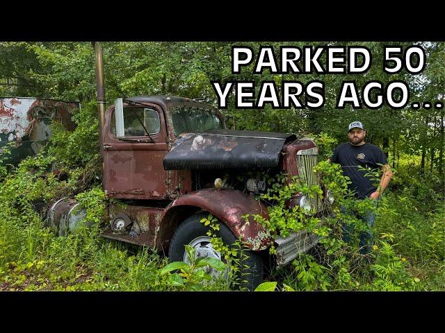 Abandoned Semi Truck Rescued from its Grave after 50 Years!