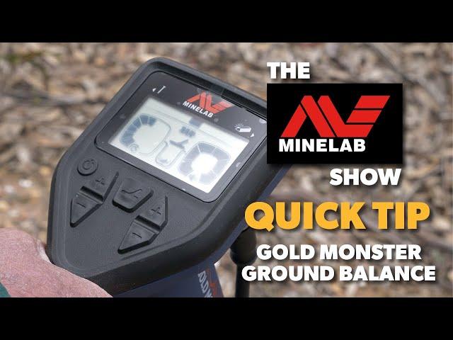 New GOLD MONSTER 1000 Detector Feature - Quick Track Ground Balance