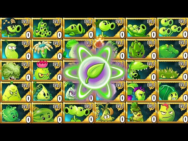 Random 30 GREEN Plants Level 1 Battlez - Who Will Win? - Pvz 2 Plant vs Plant