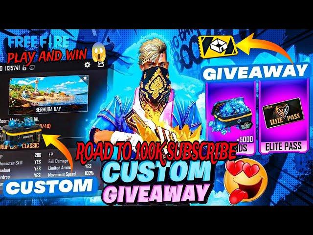 FREE FIRE LIVE GIVEAWAY CUSTOM ROOM | FF LIVE DIAMOND GIVEAWAY |#lokeshgamer #gyangaming