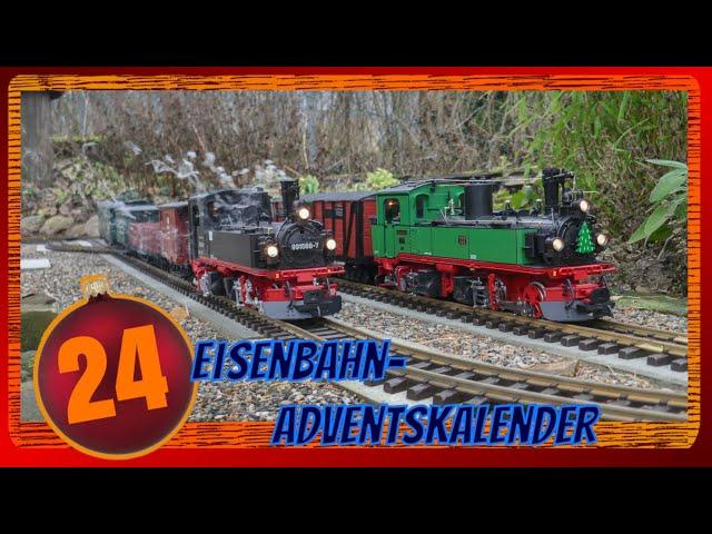 "Frohe Weihnachten!" | mit II K & IV K | TÜRCHEN NR. 24 | Eisenbahn-Adventskalender 2024