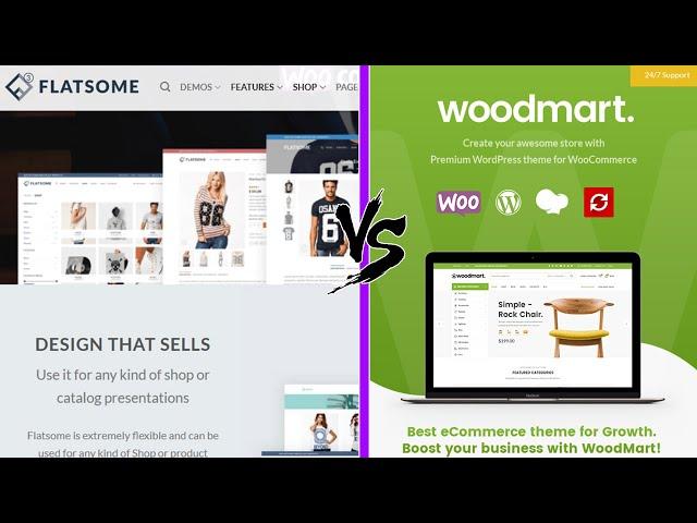 Flatsome vs Woodmart - Comparing ELITE Woocommerce themes!