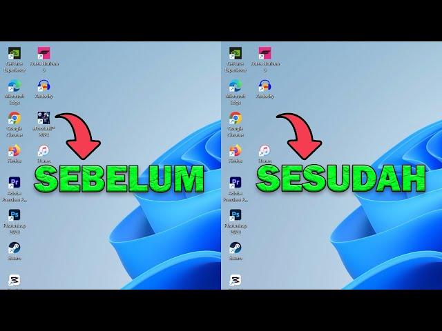 Cara Menyembunyikan Shortcut Aplikasi / Game di Desktop Windows 11 & 10