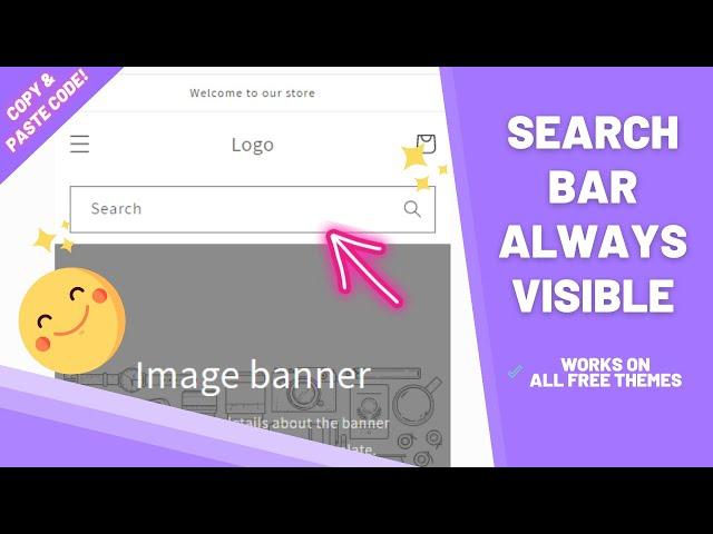 Shopify | How to make the search bar always visible on Shopify - Dawn & all free themes