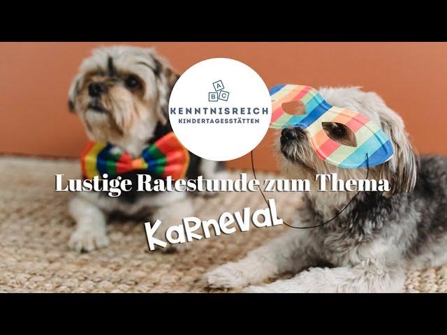 Lustige Ratestunde zum Thema Karneval