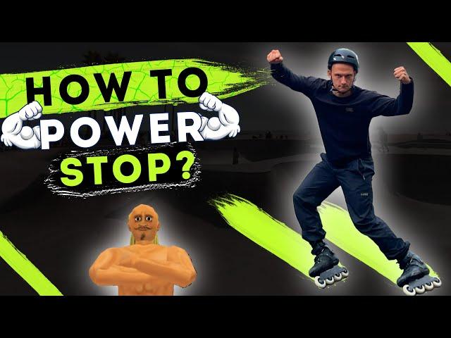 HOW TO STOP ON INLINESKATES? How to POWERSTOP!