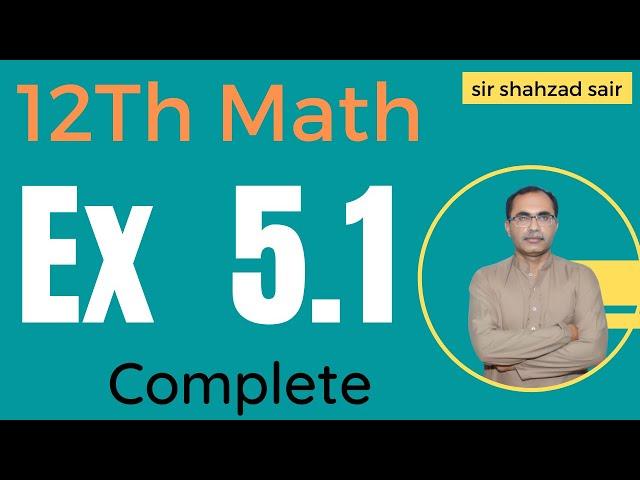 FSC Math Part 2 Chapter 5 || Exercise 5.1 Linear Inequalities Linear Programming| || 12Th Class Math