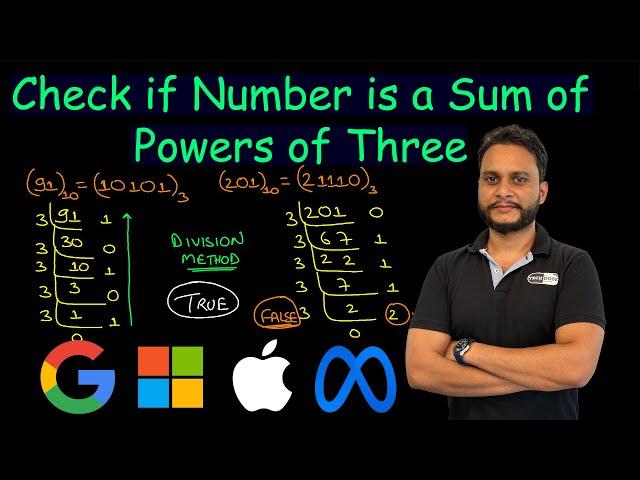 Check if Number is a Sum of Powers of Three | Leetcode 1780