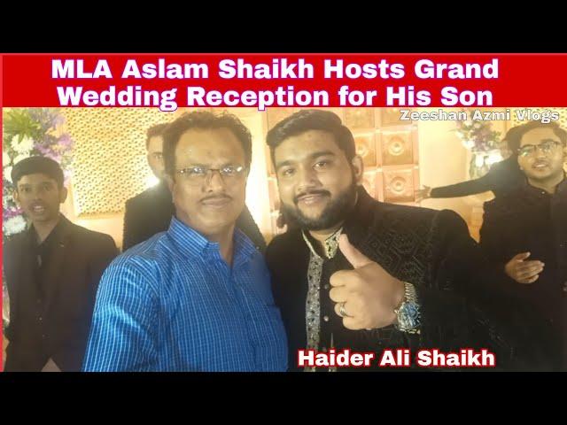 MLA Aslam Shaikh Hosts Grand Wedding Reception for Son Haider Ali Shaikh at Mahalaxmi Race Course