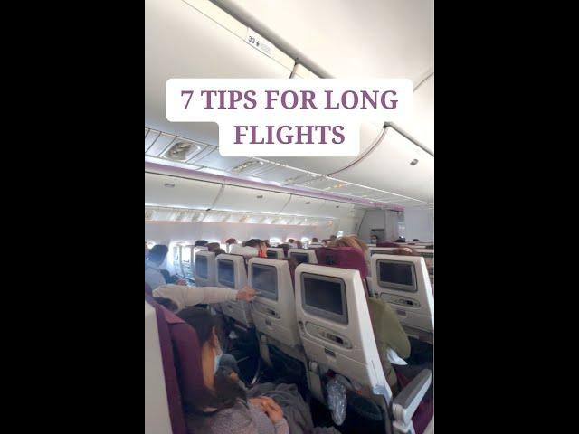 7 TIPS for long FLIGHTS #shortsvideo