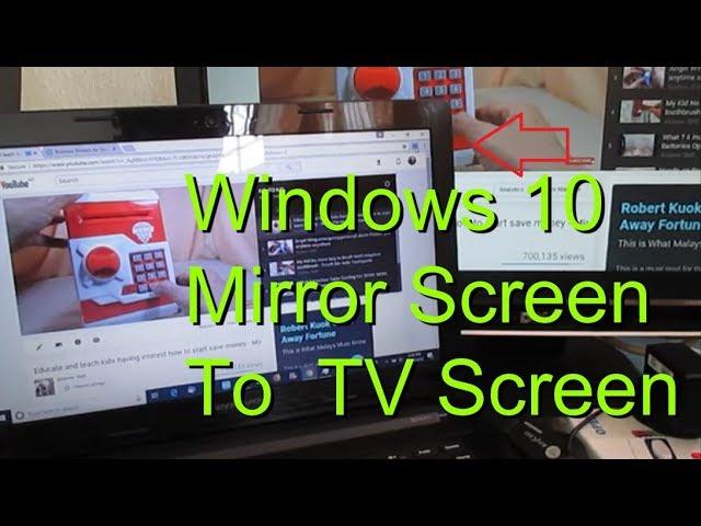 AnyCast M9 Plus / M100 Two Methods Laptop Windows 10 Mirror Screen to Big TV Screen Part 2