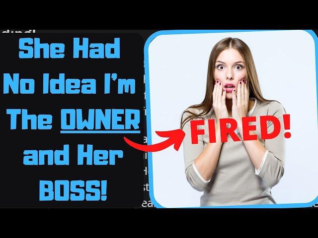 r/IDOWorkHereLady - Snobby New Employee Insults and Harasses Me! [I'm the OWNER!]