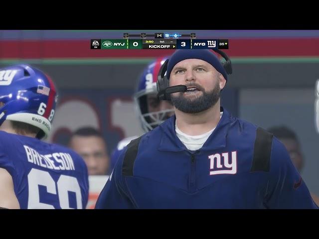 Madden NFL 24 Gameplay: New York Jets vs New York Giants - (Xbox Series X) [4K60FPS]