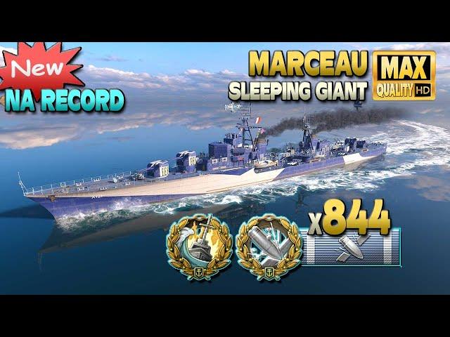 Destroyer Marceau: New NA damage record - World of Warships