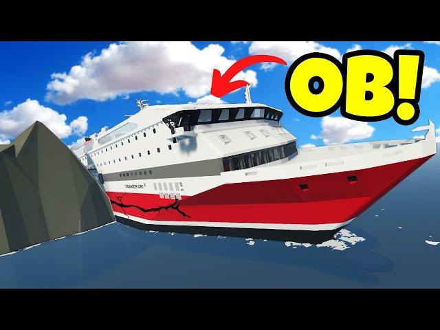 Our Cruise Ship Sinks After Striking an Island in Stormworks Multiplayer!