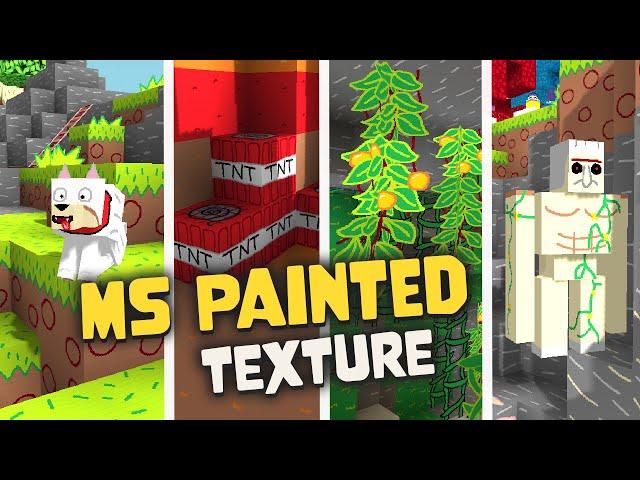 MS Painted | Texture Pack for Minecraft  | The Best Cartoon Texture pack for Java