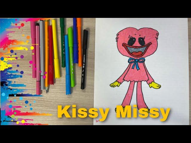 How to draw Kissy Missy | Poppy Playtime Draw | Как нарисовать Кисси Мисси