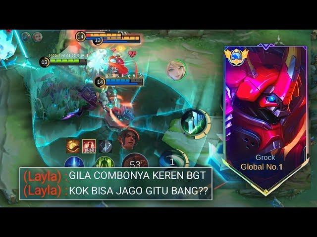 GROCK DICOMBO DENGAN TERIZLA BEGINI RASANYA!! SEMUA MUSUH LANGSUNG MATI - MOBILE LEGENDS