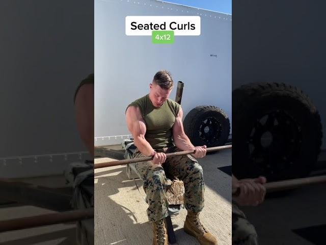 USA Marine Bicep Workout  #shorts #military