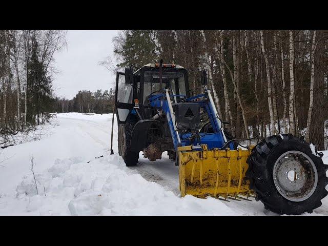 "Подарок"на 23 февраля! Поломка телеги ПСТ-6. Готовимся чистить загон быков после зимы.