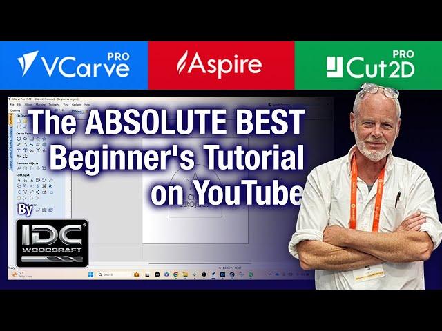 The Most Complete Vectric 101 Tutorial for Beginners (Vcarve, Aspire, Cut2D), CNC Router Project