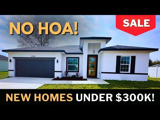 Inside 3 New Florida Homes For Sale Under $300,000! NO HOA! Doesn't Get Much Better Than This!