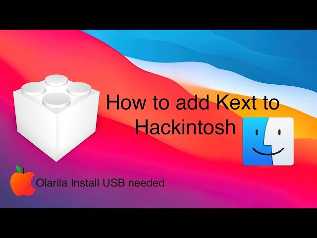 How to add and install kexts to Hackintosh | Olarila Install USB needed