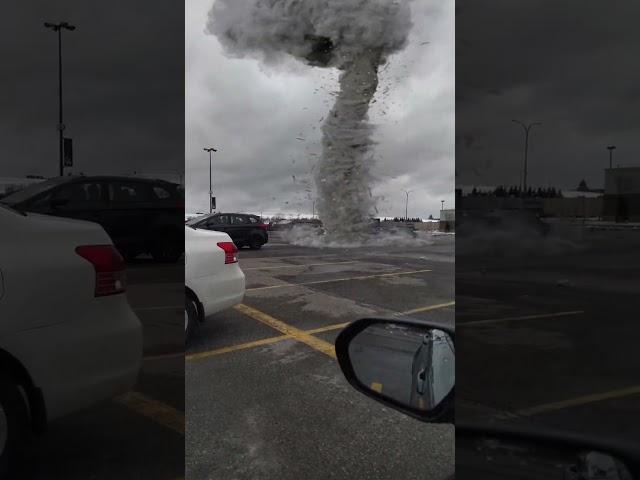 Small Tornado on a Parking Lot