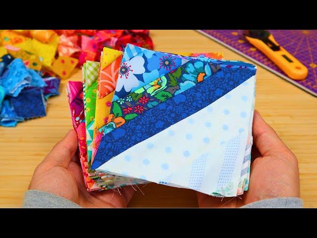 I Made the Scrappiest Quilt Ever! (Almost Ran Out of Scraps!)