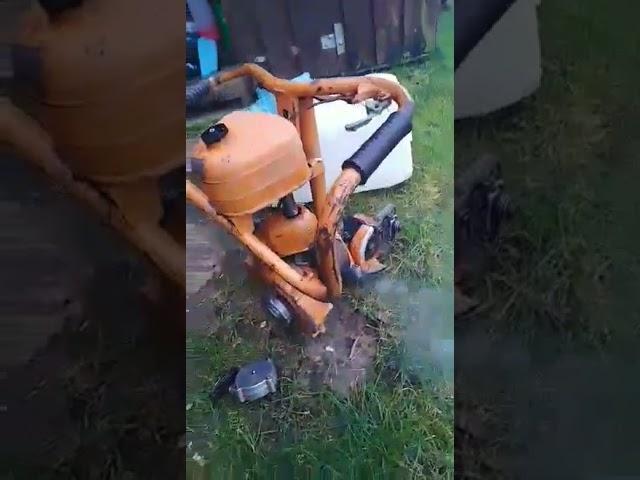 Vintage Chainsaw motor from Russia back to life