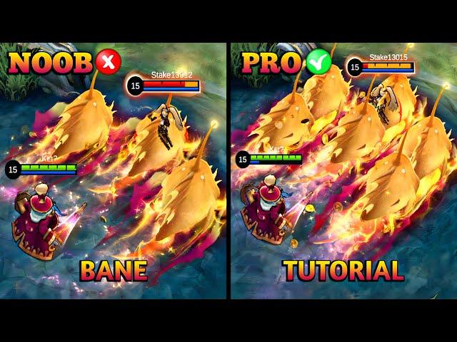 BANE TUTORIAL 2023 | MASTER BANE IN JUST 13 MINUTES | BUILD, COMBO AND MORE | MLBB