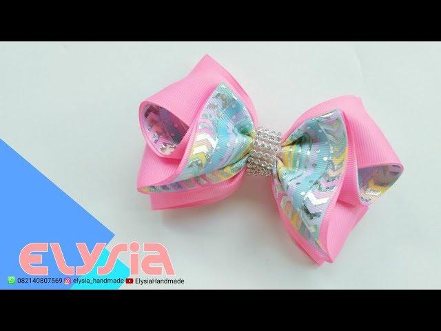 Laço Marsha 2 Tone  #Ribbon Bow  DIY by Elysia Handmade