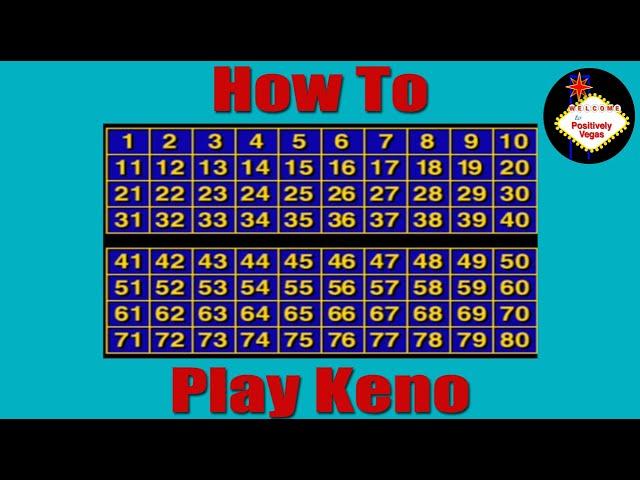 How To Play Keno